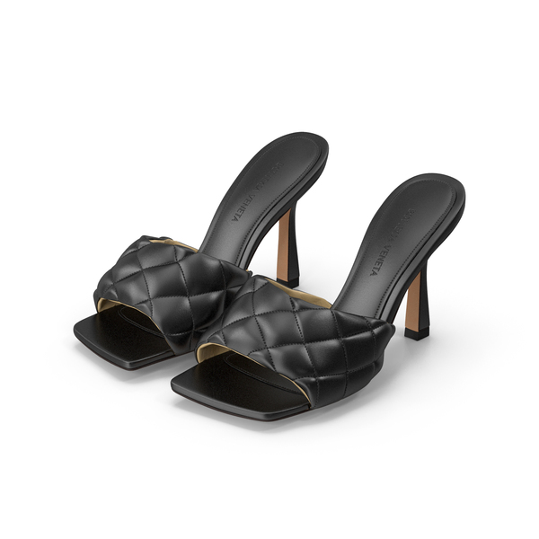 Mule Shoes: Bottega Veneta Sandals Black PNG & PSD Images