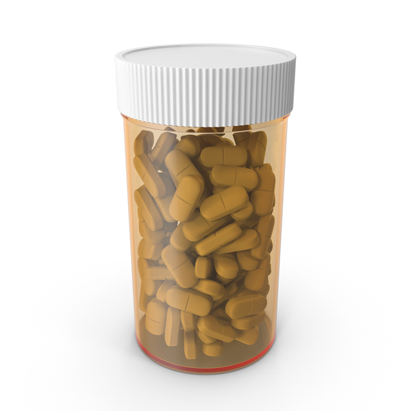 Medicine: Bottle of Pills PNG & PSD Images