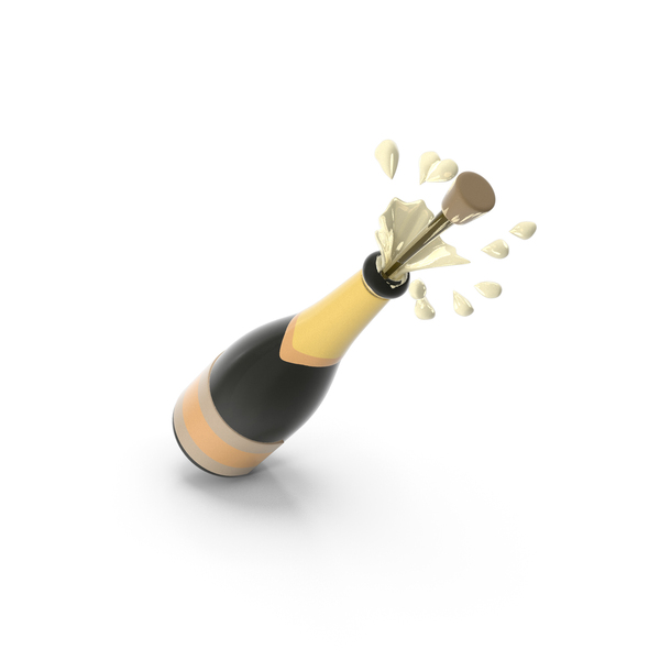 Facial Expression: Bottle with Popping Cork Emoji PNG & PSD Images