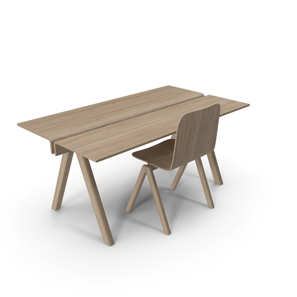 Dining Room Set: Bouroullec Chair And Table PNG & PSD Images