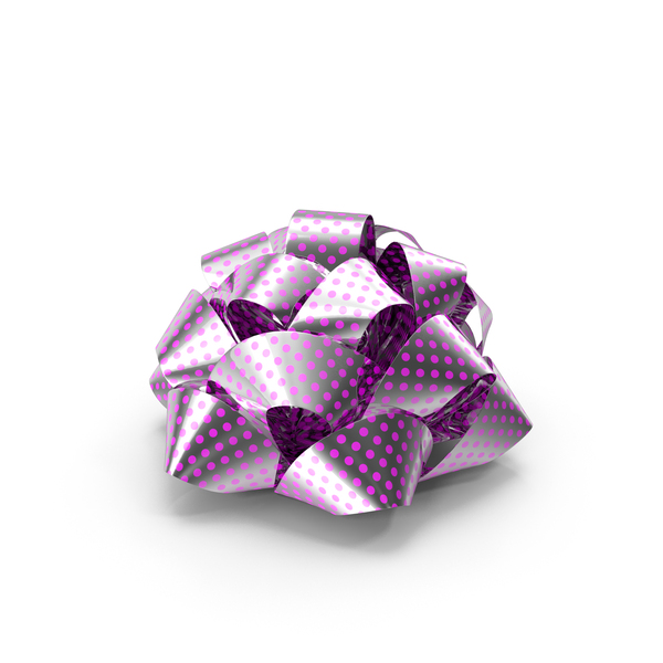 Ribbon: Bow With Pink Dots PNG & PSD Images Ribbon: Bow With Pink Dots PNG & PSD Images