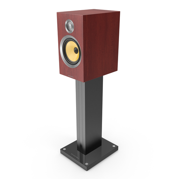 Speaker: Bowers & Wilkins CM5 S2 Rosenut on stand PNG & PSD Images