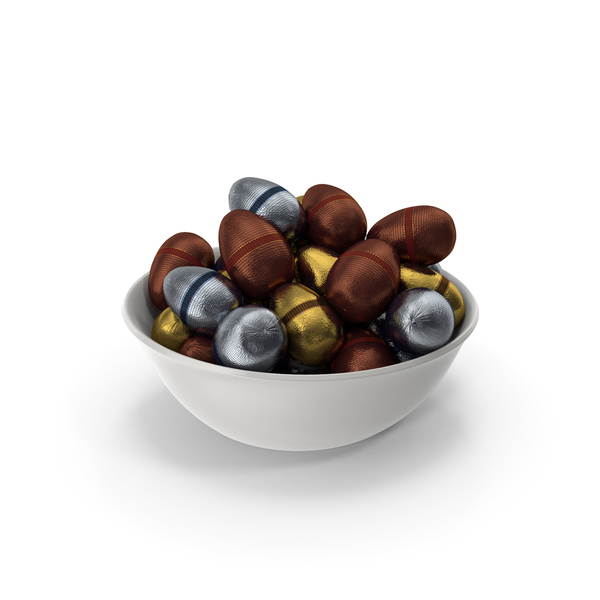 Candy: Bowl with Fancy Wrapped Chocolate Easter Eggs PNG & PSD Images Candy: Bowl with Fancy Wrapped Chocolate Easter Eggs PNG & PSD Images