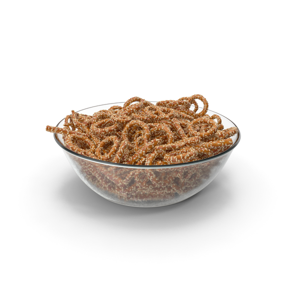Pretzel: Bowl with Mixed Mini Pretzels with Sesame PNG & PSD Images Pretzel: Bowl with Mixed Mini Pretzels with Sesame PNG & PSD Images