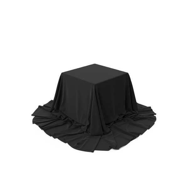 Fabric: Box Covered With Black Cloth PNG & PSD Images
