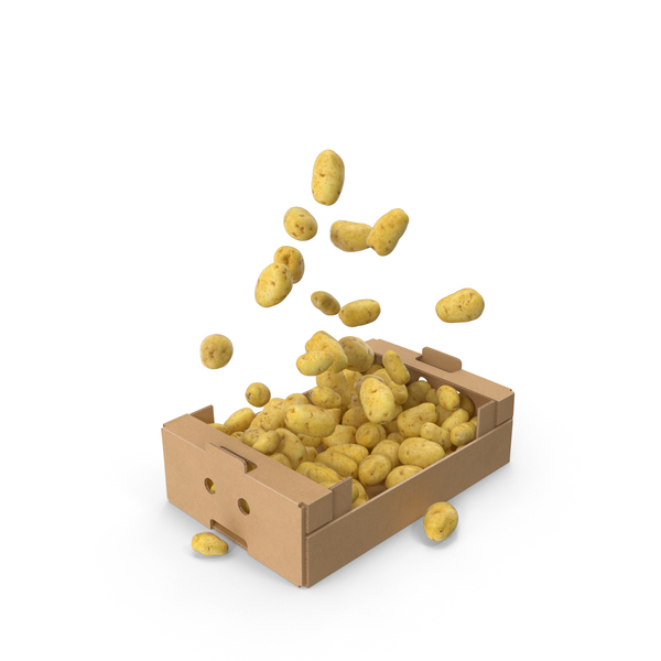 Potato: Box With Flying Potatoes PNG & PSD Images Potato: Box With Flying Potatoes PNG & PSD Images