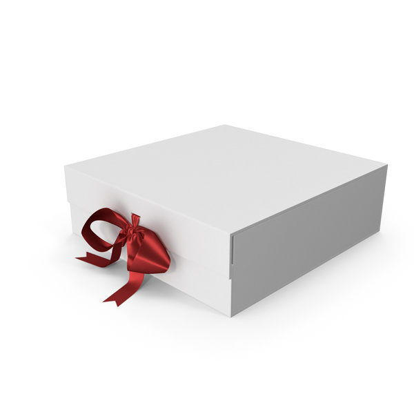 Gift: Box with Red Ribbon PNG & PSD Images Gift: Box with Red Ribbon PNG & PSD Images