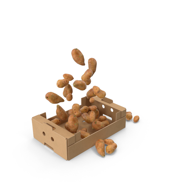 Potato: Box With Sweet Potatoes PNG & PSD Images Potato: Box With Sweet Potatoes PNG & PSD Images