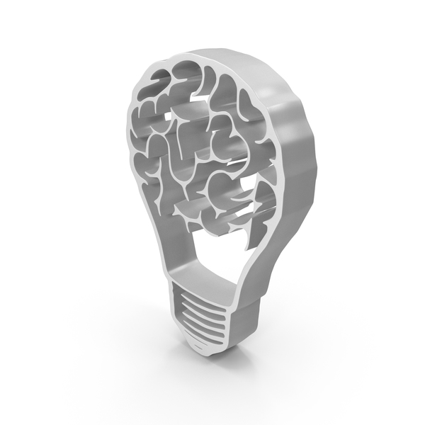 Lightbulb: Brain Bulb Think Idea Light PNG & PSD Images