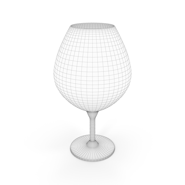 Brandy Snifter Glass Wireframe PNG Images & PSDs for Download