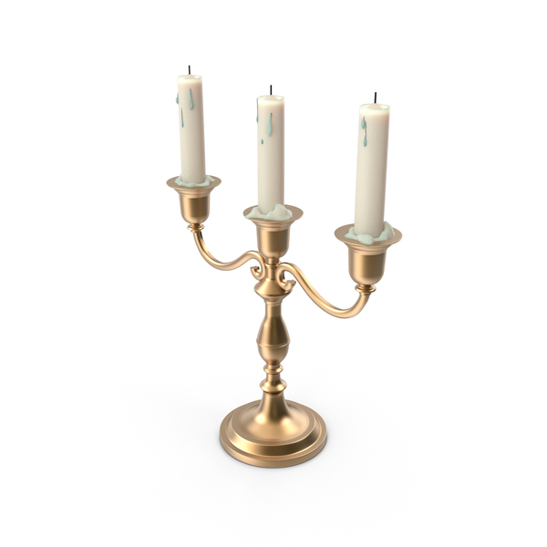 Brass Candlestick Holder With Burnt Candles PNG & PSD Images Brass Candlestick Holder With Burnt Candles PNG & PSD Images