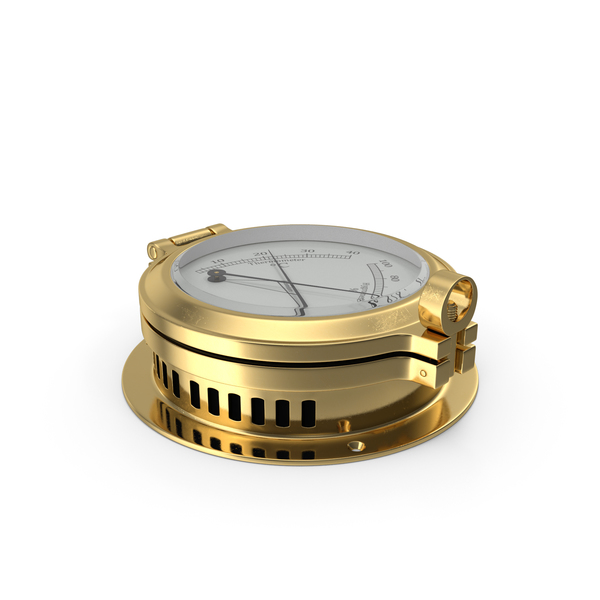 Atmospheric Thermometer: Brass Ships Termometer Hygrometer PNG & PSD Images Atmospheric Thermometer: Brass Ships Termometer Hygrometer PNG & PSD Images