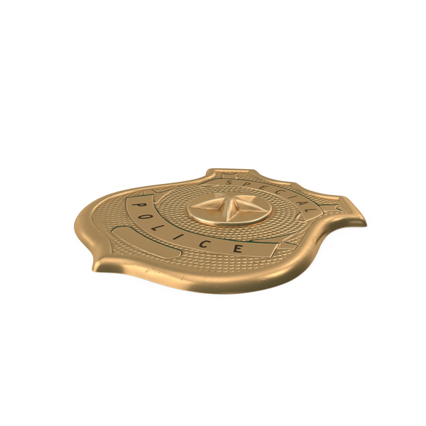 Brass Special Police Badge PNG & PSD Images