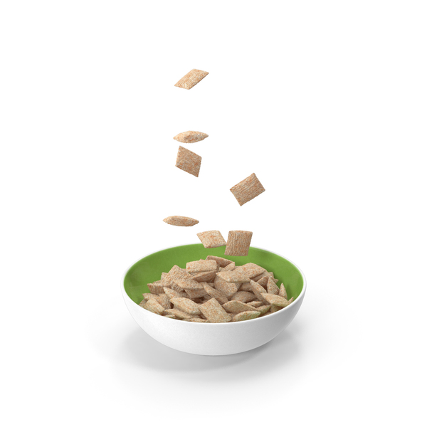 Breakfast Cereal Pads Falling into Bowl PNG & PSD Images Breakfast Cereal Pads Falling into Bowl PNG & PSD Images