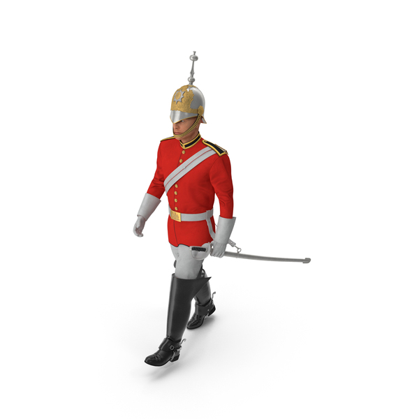 Man: British Royal Lifeguard Walking Pose with Fur PNG & PSD Images Man: British Royal Lifeguard Walking Pose with Fur PNG & PSD Images