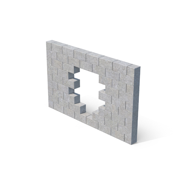 Slab: Broken Concrete Block Wall PNG & PSD Images Slab: Broken Concrete Block Wall PNG & PSD Images
