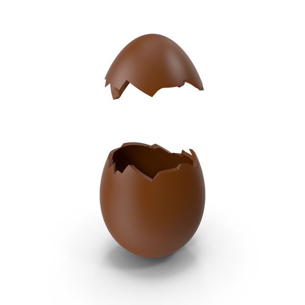 Easter: Broken Egg Chocolate PNG & PSD Images