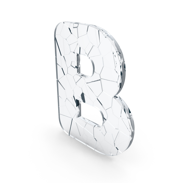 Roman Alphabet: Broken Glass Letter B PNG & PSD Images Roman Alphabet: Broken Glass Letter B PNG & PSD Images