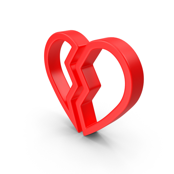 Broken Heart Red PNG & PSD Images Broken Heart Red PNG & PSD Images