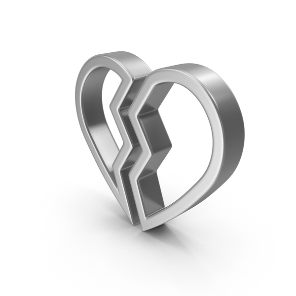 Broken Heart Silver PNG & PSD Images Broken Heart Silver PNG & PSD Images