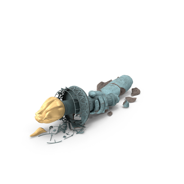 Broken torch of Statue of Liberty PNG & PSD Images Broken torch of Statue of Liberty PNG & PSD Images