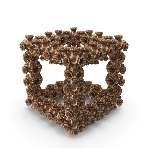 Symbols: Bronze 3D Printed Decorative Cube PNG & PSD Images Symbols: Bronze 3D Printed Decorative Cube PNG & PSD Images