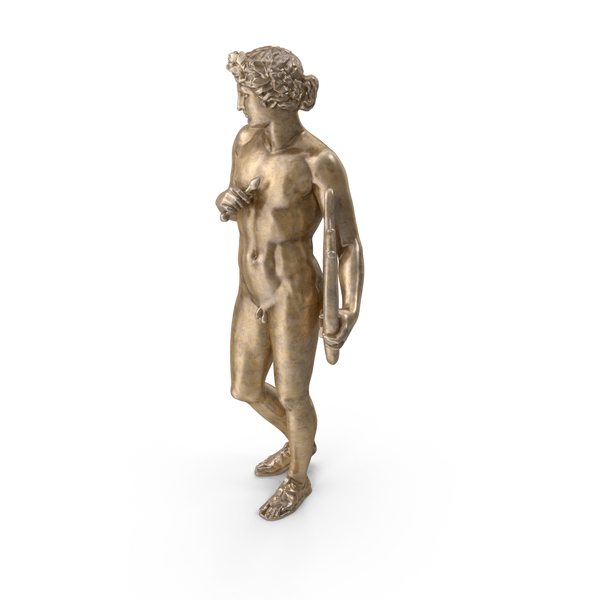 Statue: Bronze Apollo with Lyre PNG & PSD Images Statue: Bronze Apollo with Lyre PNG & PSD Images