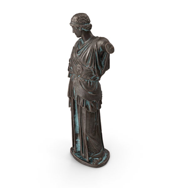 Bronze Athena Statue Outdoor PNG & PSD Images