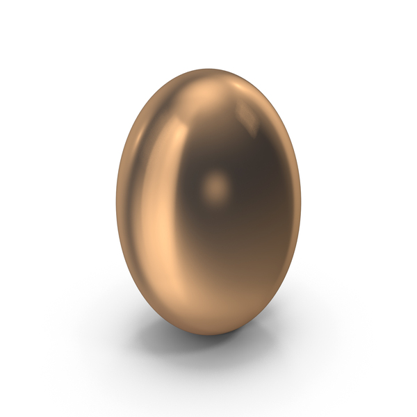 Geometric Shape: Bronze Egg PNG & PSD Images