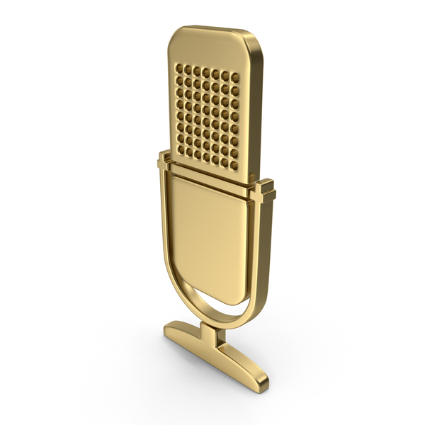 Symbols: Bronze Microphone Symbol PNG & PSD Images