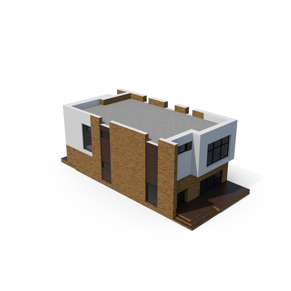 Brown Brick Modern Cottage PNG & PSD Images Brown Brick Modern Cottage PNG & PSD Images