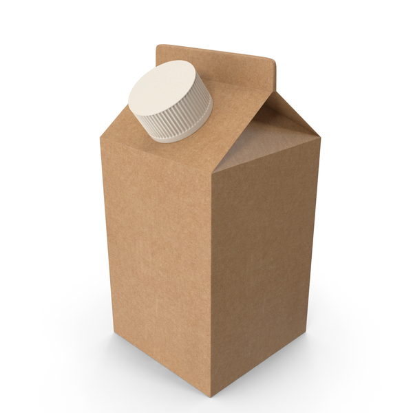 Milk: Brown Carton With Cap PNG & PSD Images Milk: Brown Carton With Cap PNG & PSD Images