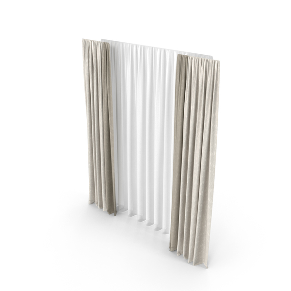 Curtain: Brown Curtains With Tulle PNG & PSD Images Curtain: Brown Curtains With Tulle PNG & PSD Images