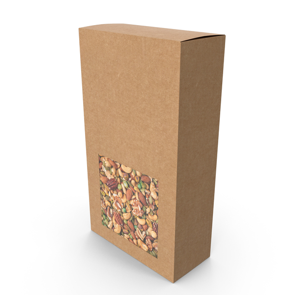 Brown Paper Box With Mix Nuts PNG & PSD Images Brown Paper Box With Mix Nuts PNG & PSD Images