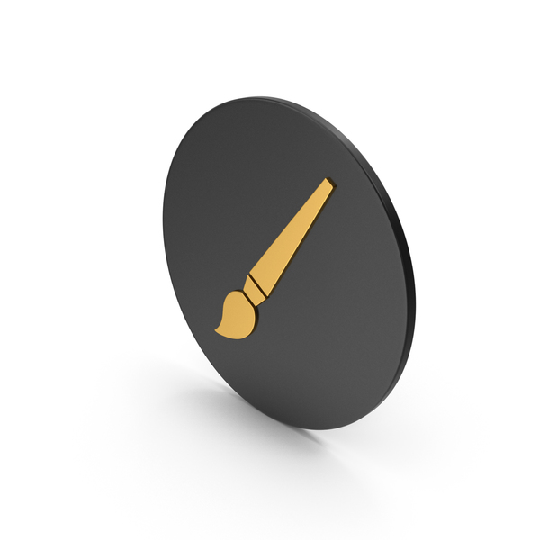 Logo: Brush Gold Icon PNG & PSD Images Logo: Brush Gold Icon PNG & PSD Images
