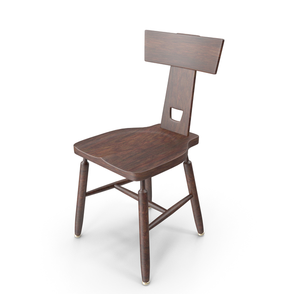 Brutalist Pierre Chapo Style Chair PNG & PSD Images
