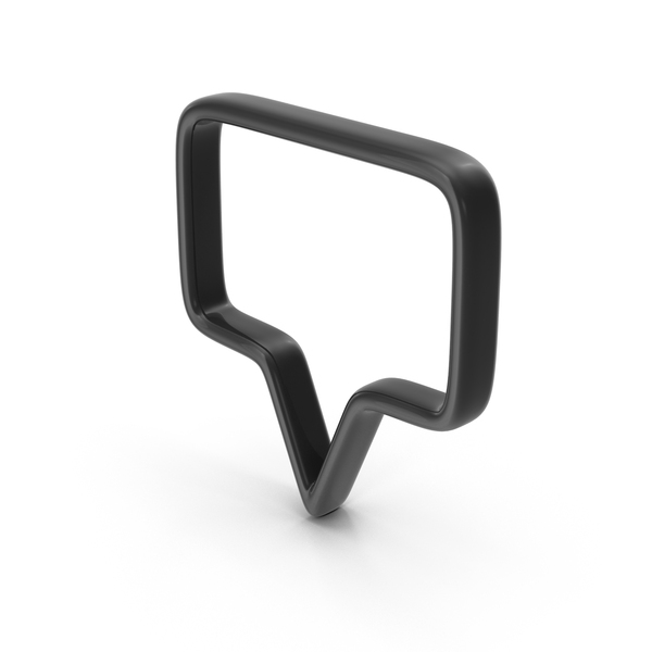 Symbols: Bubble Icon Black PNG & PSD Images