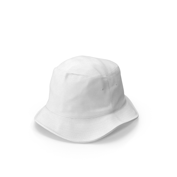 Fishing: Bucket Hat Pose Blank White PNG & PSD Images