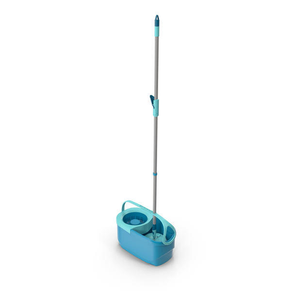 Bucket with Power Spin Wringer and Twist Mop Turquoise PNG & PSD Images Bucket with Power Spin Wringer and Twist Mop Turquoise PNG & PSD Images