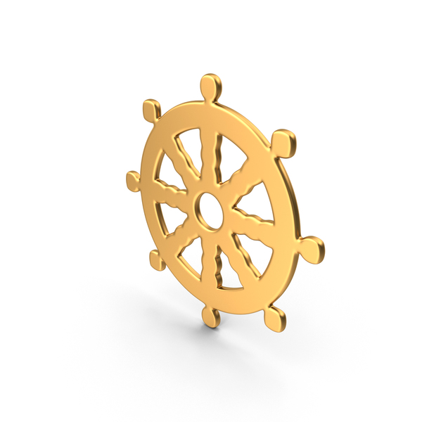 Religious Icon: Buddhism Wheel of Dharma Simbol Gold PNG & PSD Images Religious Icon: Buddhism Wheel of Dharma Simbol Gold PNG & PSD Images