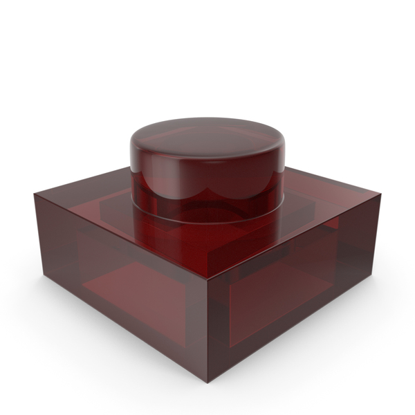 Toys: Building Toy Brick 1х1 Transparent Red PNG & PSD Images