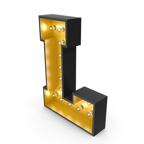 Language: Bulb Alphabet L PNG & PSD Images