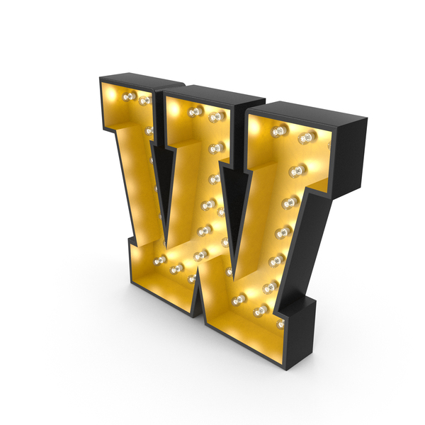 Language: Bulb Alphabet W PNG & PSD Images Language: Bulb Alphabet W PNG & PSD Images