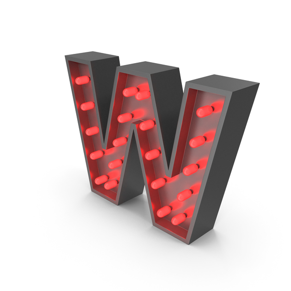 Bulb Letter W PNG & PSD Images Bulb Letter W PNG & PSD Images