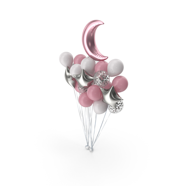 Bunch Of Balloons With Half Moon PNG & PSD Images Bunch Of Balloons With Half Moon PNG & PSD Images