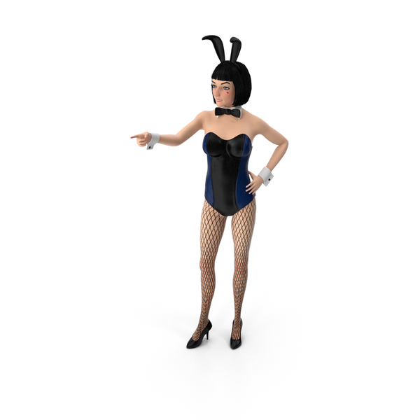 Bunny Girl Pointing PNG & PSD Images Bunny Girl Pointing PNG & PSD Images