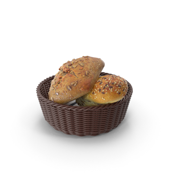 Bread: Buns in the Basket PNG & PSD Images Bread: Buns in the Basket PNG & PSD Images