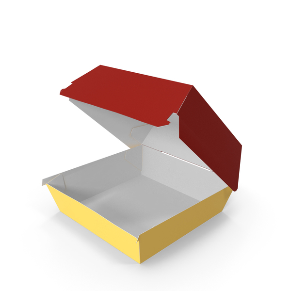 Takeaway Food Container: Burger Box Opened Red Yellow PNG & PSD Images Takeaway Food Container: Burger Box Opened Red Yellow PNG & PSD Images