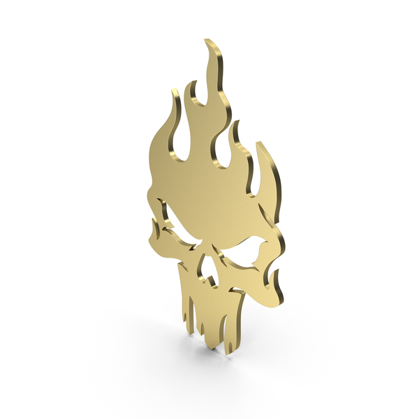 Symbols: Burning Skull Figure Gold PNG & PSD Images Symbols: Burning Skull Figure Gold PNG & PSD Images