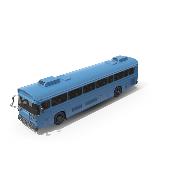 City: Bus 2000 Blue Bird All American PNG & PSD Images